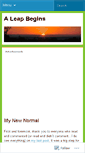 Mobile Screenshot of aleapbegins.wordpress.com