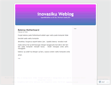 Tablet Screenshot of inovasiku.wordpress.com