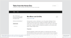 Desktop Screenshot of horsedoctales.wordpress.com