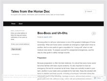 Tablet Screenshot of horsedoctales.wordpress.com