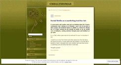 Desktop Screenshot of chellthomas.wordpress.com