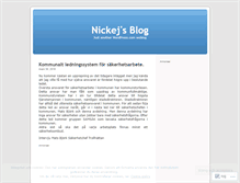 Tablet Screenshot of nickej.wordpress.com