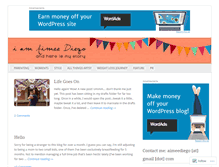 Tablet Screenshot of iamaimeediego.wordpress.com