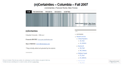 Desktop Screenshot of ncertainties.wordpress.com