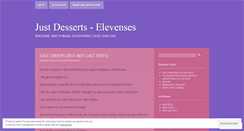 Desktop Screenshot of justdessertselevenses.wordpress.com