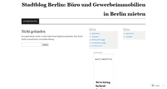 Desktop Screenshot of berlinbueroflaechen.wordpress.com