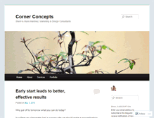 Tablet Screenshot of cornerconcepts.wordpress.com