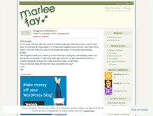 Tablet Screenshot of marleefay.wordpress.com