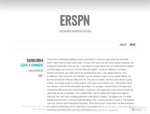Tablet Screenshot of erspn.wordpress.com