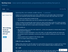 Tablet Screenshot of bashinglinux.wordpress.com