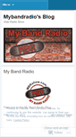 Mobile Screenshot of mybandradio.wordpress.com