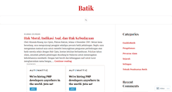 Desktop Screenshot of batikpekalongan.wordpress.com