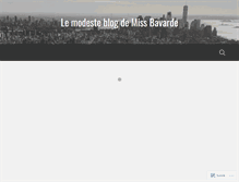 Tablet Screenshot of blogdemissbavarde.wordpress.com