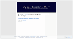 Desktop Screenshot of myuxstory.wordpress.com