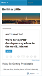 Mobile Screenshot of berlinalittle.wordpress.com