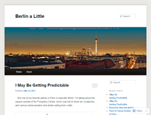 Tablet Screenshot of berlinalittle.wordpress.com