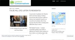 Desktop Screenshot of lambethconservatives.wordpress.com