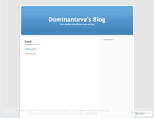 Tablet Screenshot of dominanteve.wordpress.com