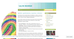 Desktop Screenshot of leydeidentidad.wordpress.com