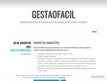 Tablet Screenshot of gestaofacil.wordpress.com