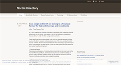 Desktop Screenshot of nordicdirectory.wordpress.com
