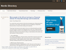 Tablet Screenshot of nordicdirectory.wordpress.com