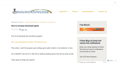Desktop Screenshot of bunchofknowledge.wordpress.com