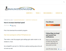 Tablet Screenshot of bunchofknowledge.wordpress.com
