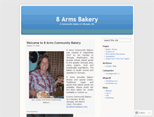 Tablet Screenshot of 8armsbakery.wordpress.com