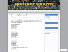 Tablet Screenshot of chargersports.wordpress.com