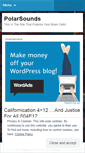 Mobile Screenshot of polarsounds.wordpress.com