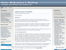 Tablet Screenshot of petermcg.wordpress.com