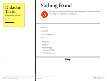 Tablet Screenshot of didactictactic.wordpress.com