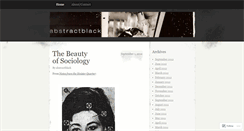 Desktop Screenshot of abstractblack.wordpress.com