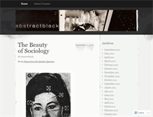 Tablet Screenshot of abstractblack.wordpress.com