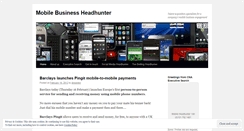 Desktop Screenshot of mobileheadhunter.wordpress.com