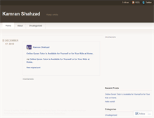 Tablet Screenshot of kamransh68.wordpress.com