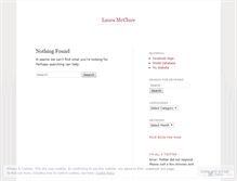 Tablet Screenshot of lauramcclure.wordpress.com