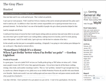 Tablet Screenshot of grayplace.wordpress.com