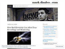 Tablet Screenshot of markdisalvo.wordpress.com