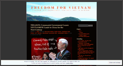 Desktop Screenshot of freedomforvietnam.wordpress.com