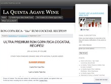 Tablet Screenshot of laquintaagavewine.wordpress.com