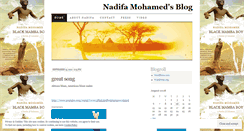 Desktop Screenshot of nadifamohamed.wordpress.com