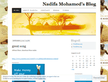 Tablet Screenshot of nadifamohamed.wordpress.com