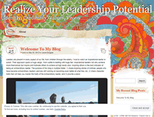 Tablet Screenshot of myleadershippartner.wordpress.com