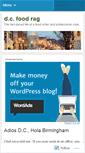 Mobile Screenshot of dcfoodrag.wordpress.com