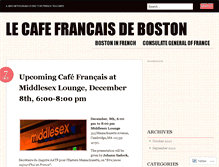 Tablet Screenshot of cafefrancaisboston.wordpress.com