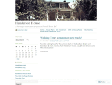 Tablet Screenshot of hendersonhouse.wordpress.com