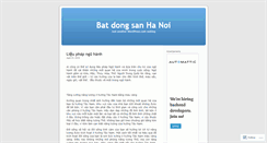 Desktop Screenshot of batdongsanhn.wordpress.com