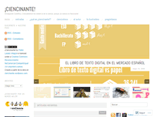 Tablet Screenshot of ciencinante.wordpress.com